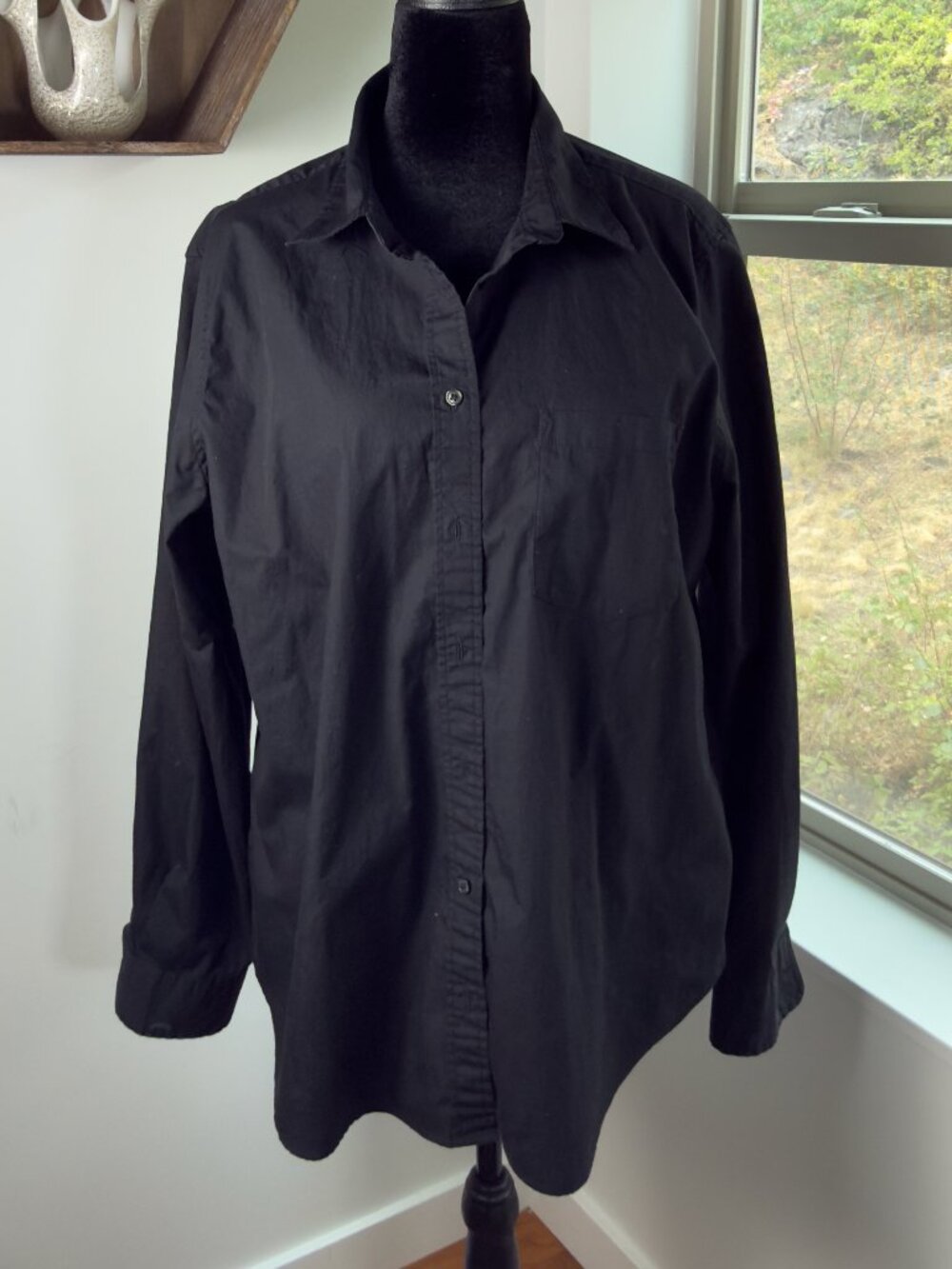 Black Gap Cotton Oversize Shirt - Size XL